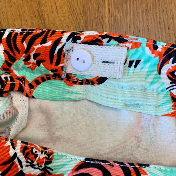 KENZO KIDS Girls Tiger Print Jeans Size 5 5T Girl EUC Tigers Safari Cotton Pants - Picture 8 of 10